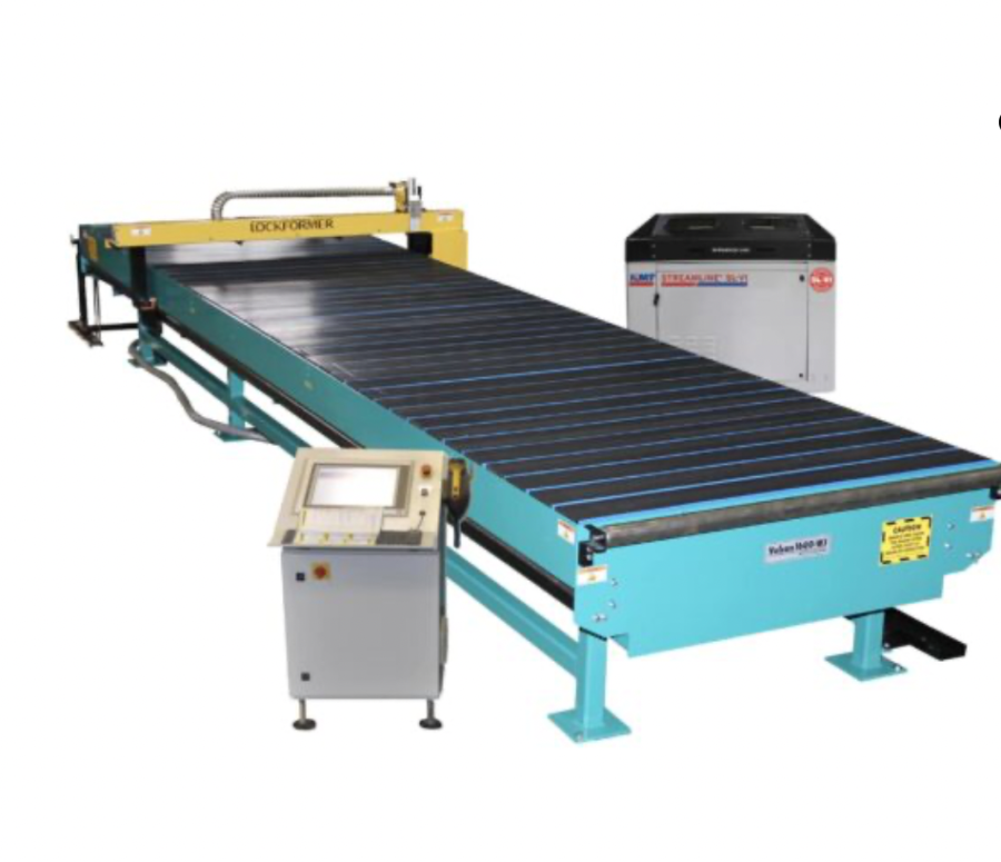 Lockformer Vulcan 1600 Fiberglass and Insulation Foam Waterjet Cutting